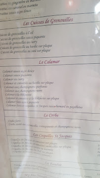 Carte du Restaurant Riz d'Or à Marseille