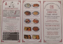 Menu du Rosticceria Oriente à Brescia