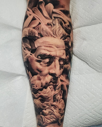 Explore mens neck tattoos ideas, creative tattoo ideas in Astoria, available at INKSTINCT NYC