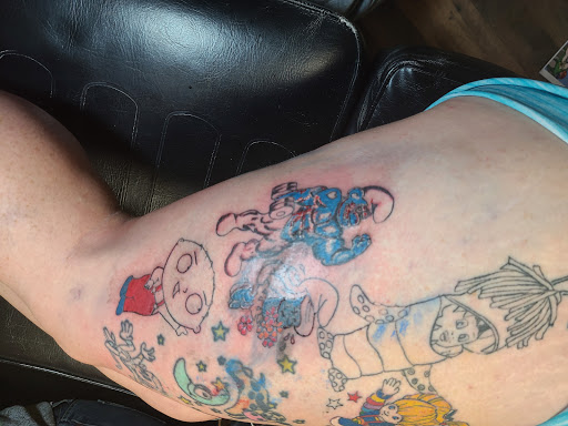 Explore tattoo ideas for a name cover up, creative tattoo ideas in Sulphur Springs, available at Legacy 13 Tattoo Studio