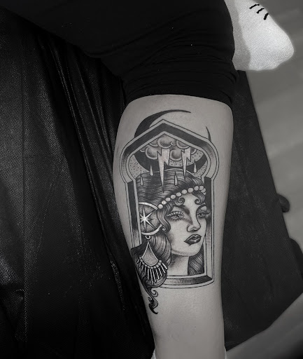 Explore cool leg tattoo ideas, creative tattoo ideas in Modesto, available at Dying Art Tattoo