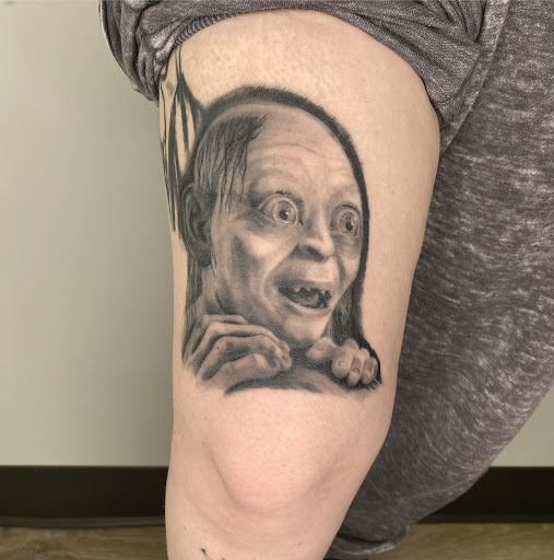 Explore ideas for matching couple tattoos, creative tattoo ideas in Loganville, available at Blue Siren Tattoos
