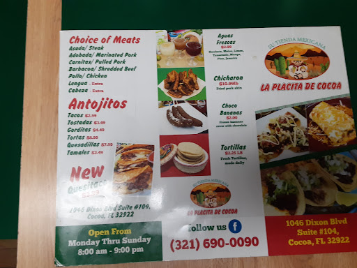 Meal Takeaway «La Placita», reviews and photos, 1046 Dixon Blvd, Cocoa, FL 32922, USA