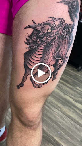 Explore background ideas for sleeve tattoos, creative tattoo ideas in Goose Creek, available at Red Kirin Tattoo