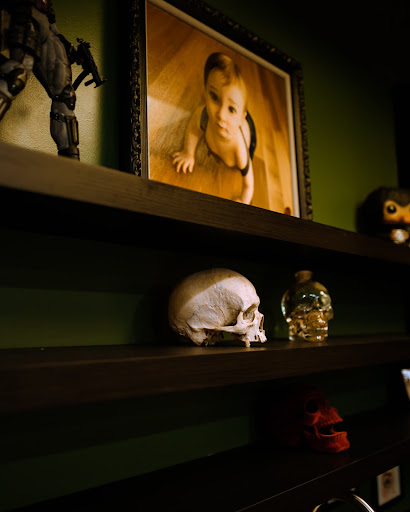 Explore ski mask tattoo ideas, creative tattoo ideas in Bel Air, available at Studio Noir