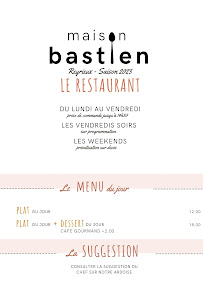 Le Restaurant - Maison Bastien - Reyrieux à Reyrieux carte