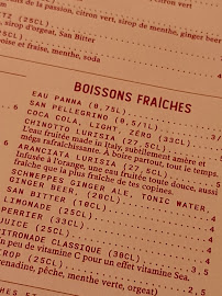 East Mamma à Paris menu