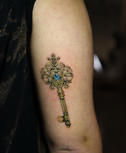 Explore above eyebrow tattoo ideas, creative tattoo ideas in Montgomery, available at Flying Eye Tattoo Studio