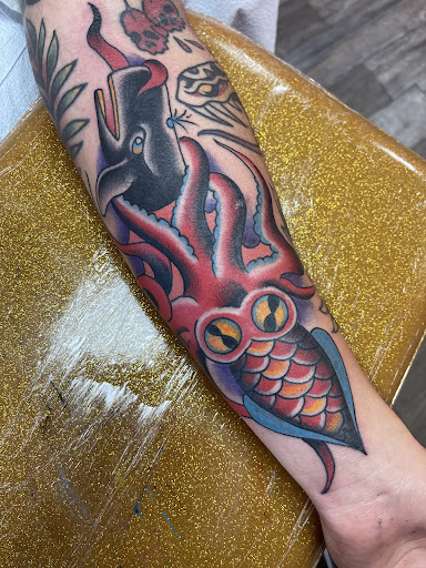 Explore flower tattoo ideas for guys, creative tattoo ideas in San Diego, available at Good Company Tattoo