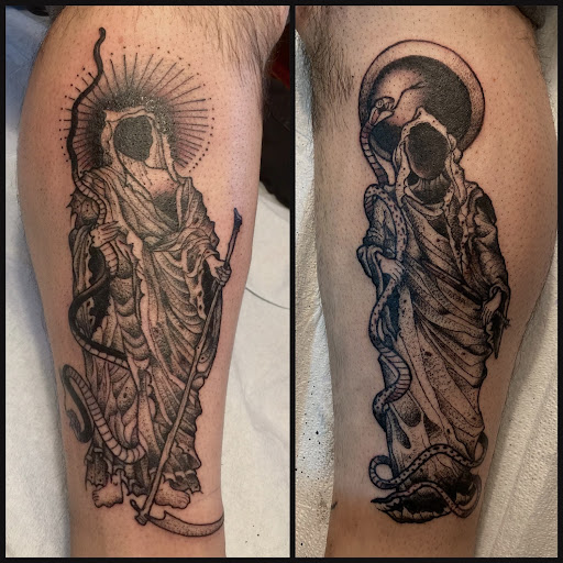 Explore polar bear tattoo ideas, creative tattoo ideas in Fresno, available at Widows Walk Tattoo