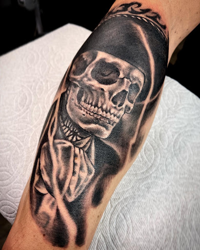 Explore biker tattoo ideas, creative tattoo ideas in Canoga Park, available at Civilized Tattoo