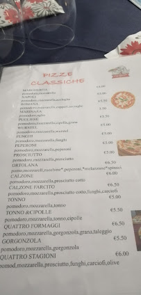 Menu du Pizza Flash da Zio Beppe à Valle Mosso