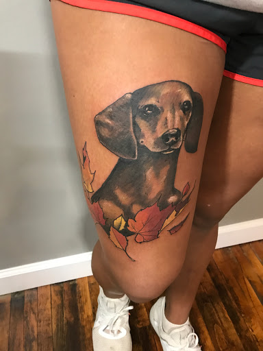 Explore ariel tattoo ideas, creative tattoo ideas in Burlington, available at Nine Dot Studio