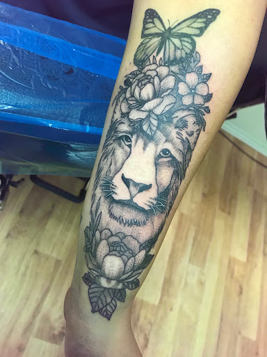 Explore thigh tattoos ideas for guys, creative tattoo ideas in Owensboro, available at BnB Tattoos & Piercings