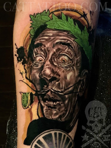 Explore money rose tattoo ideas, creative tattoo ideas in Addison, available at Cat Tattoo