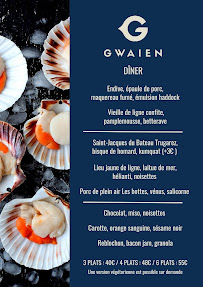 Restaurant français Gwaien Restaurant Nantes à Nantes (la carte)