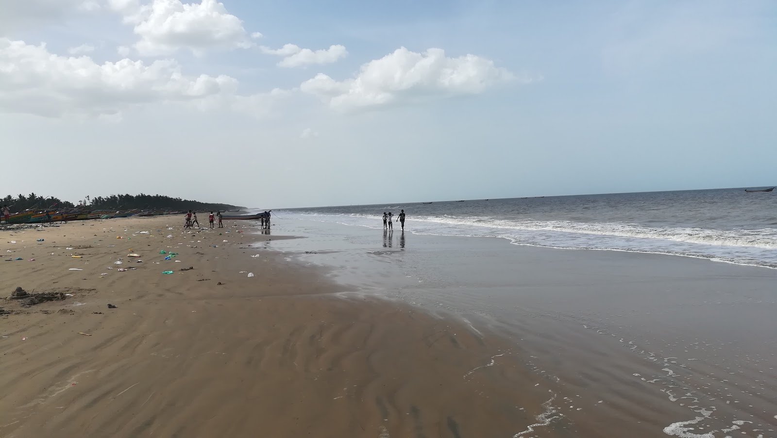 Valokuva Kameswaram Beachista. - suosittu paikka rentoutumisen tuntijoille