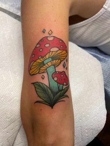 Explore rocky horror tattoo ideas, creative tattoo ideas in Glenside, available at Yellow Rose Tattoo