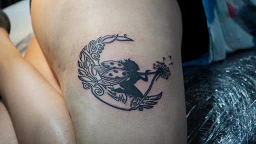 Explore johnny depp tattoo ideas, creative tattoo ideas in Virginia Beach, available at World Famous Blue Horseshoe Tattoo and Piercing Independence