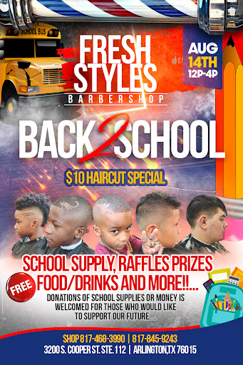 Barber Shop «Fresh Styles Barbershop», reviews and photos, 3200 S Cooper St #112, Arlington, TX 76015, USA