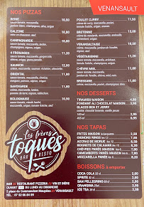 Menu du Les frères toqués à Venansault