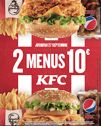 Menu / carte de KFC Besançon CV à Besançon