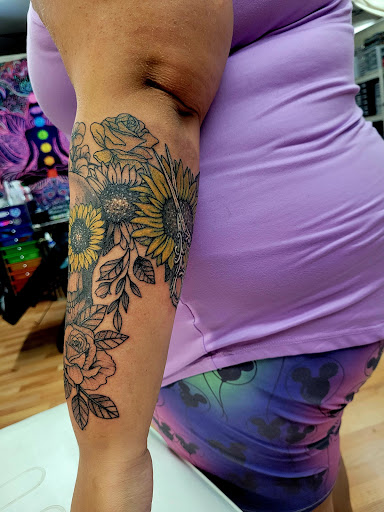 Explore punisher tattoo ideas, creative tattoo ideas in Benton, available at Spectrum Tattoo