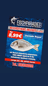 Restaurant de fish and chips Fischparadies Nord GmbH à Haren (la carte)