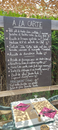 Carte du Le Petit Cabanon Restaurant à Vergezac