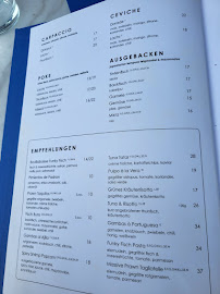 Restaurant de fruits de mer FunkyFisch à Berlin (la carte)