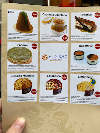 Menu du Bar San Nicola à Bari