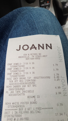 Fabric Store «Jo-Ann Fabrics and Crafts», reviews and photos, 154 N Peters Rd, Knoxville, TN 37923, USA