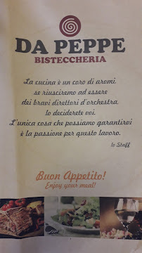 Bisteccheria Da Peppe à Cagliari menu