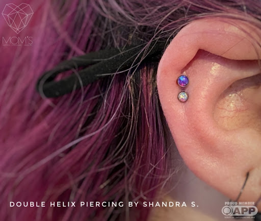 Explore back ear tattoo ideas, creative tattoo ideas in Spokane, available at Moms Custom Tattoo & Body Piercing