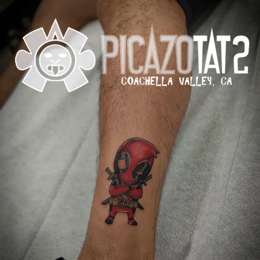 Explore gangster tattoo sleeve ideas, creative tattoo ideas in Palm Desert, available at Picazo Tattoo Studio