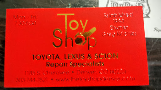 Auto Repair Shop «Toy Shop Toyota», reviews and photos, 1185 S Cherokee St, Denver, CO 80223, USA