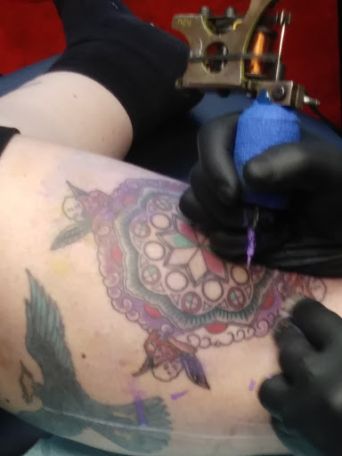 Explore western sleeve tattoo ideas, creative tattoo ideas in Santa Rosa, available at True Till Death Tattoo & Piercing shop in Santa Rosa