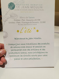 Restaurant français Le Jean Moulin à Lyon (la carte)