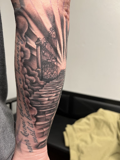 Explore woman tattoo ideas, creative tattoo ideas in Adrian, available at Good Life Tattoo Co.