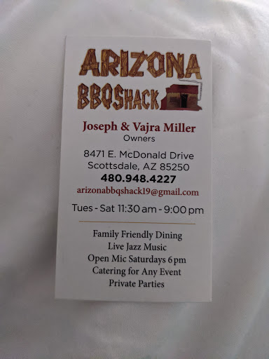 Barbecue Restaurant «Arizona BBQ Shack», reviews and photos, 8471 E McDonald Dr, Scottsdale, AZ 85250, USA