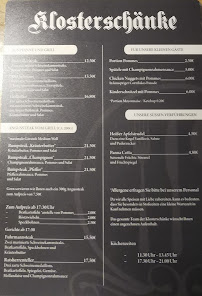 Restaurant allemand Klosterschänke - Hotel/Restaurant à Bad Sooden-Allendorf (la carte)