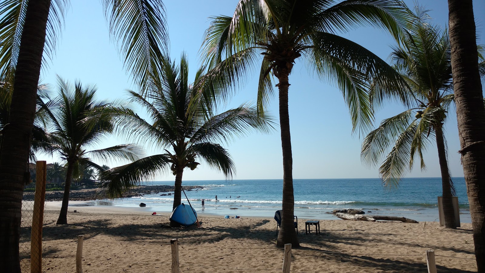 Foto av Playa Manzanillo och bosättningen