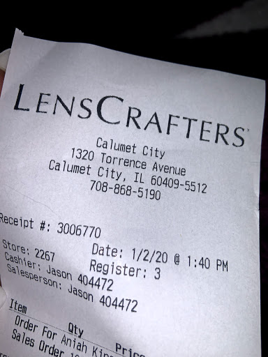 Eye Care Center «LensCrafters», reviews and photos, 1320 Torrence Ave, Calumet City, IL 60409, USA