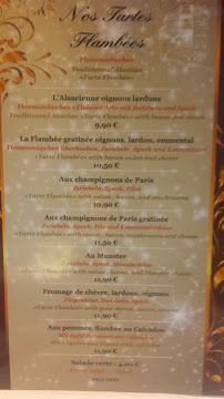 Le Gruber à Strasbourg menu