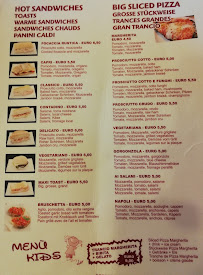 Menu du Osteria della Piazzetta à Isola Superiore