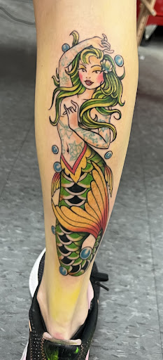 Explore upper sleeve tattoo ideas, creative tattoo ideas in Lutz, available at Studio 54 Tattoo