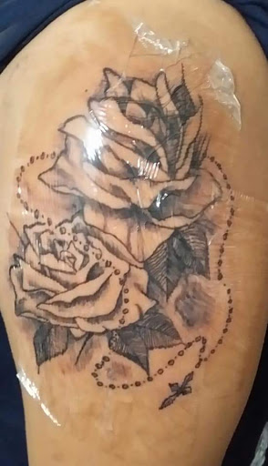 Explore husband name tattoo ideas, creative tattoo ideas in Dallas, available at Freak Show Studio