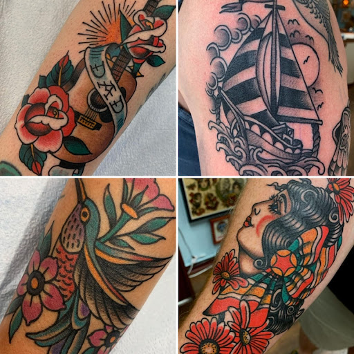 Explore godson tattoo ideas, creative tattoo ideas in Santa Cruz, available at Fog City Tattoo