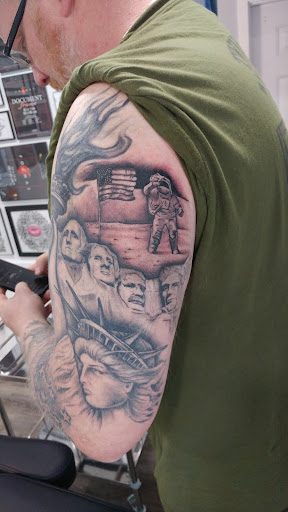 Explore leg tattoo ideas for women, creative tattoo ideas in Saint Paul, available at Permanent Mark Tattoo