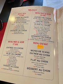 Carte du RANA Restaurant Indien à Ivry-sur-Seine